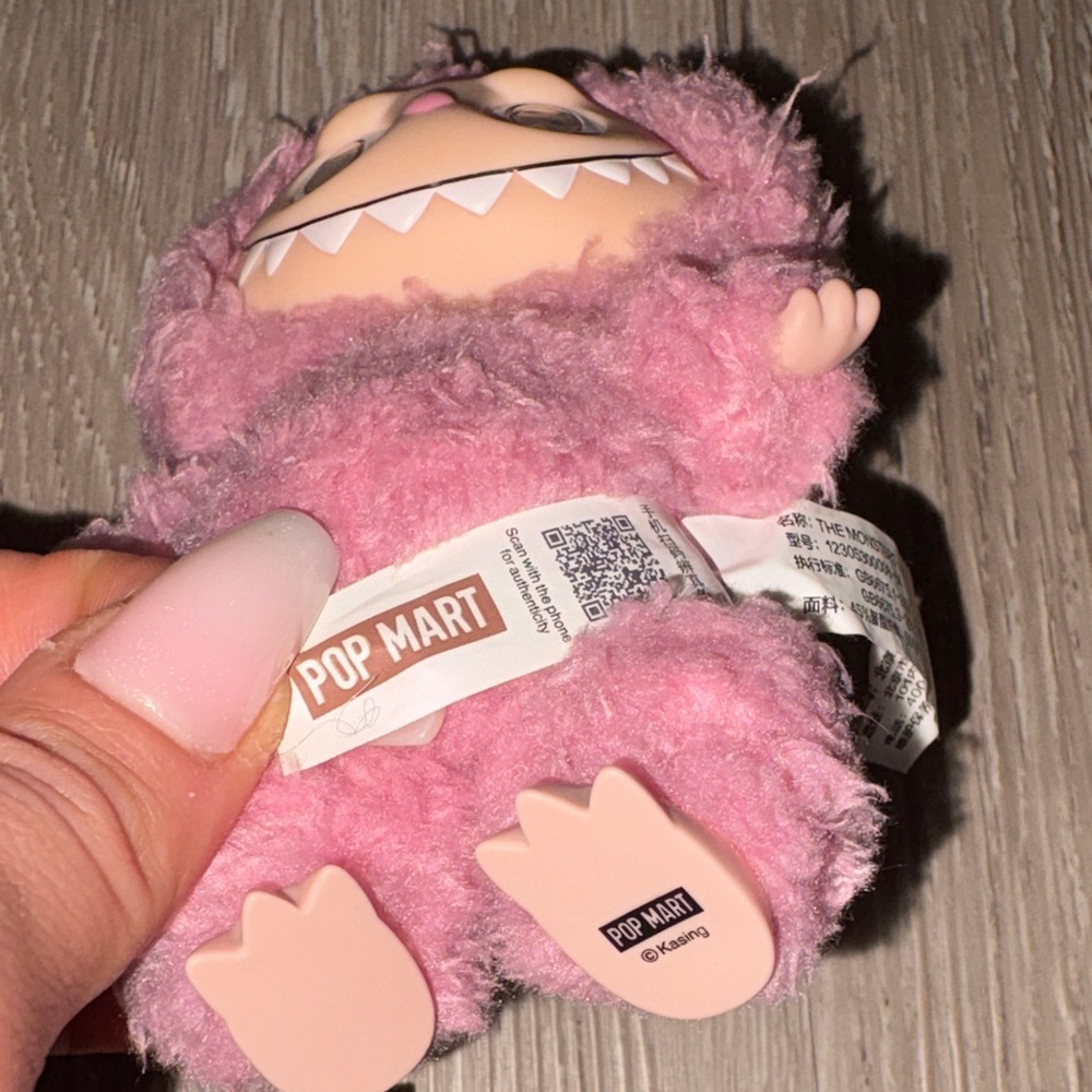 Pink Furry Keychain Accessory - Picture 3 of 3